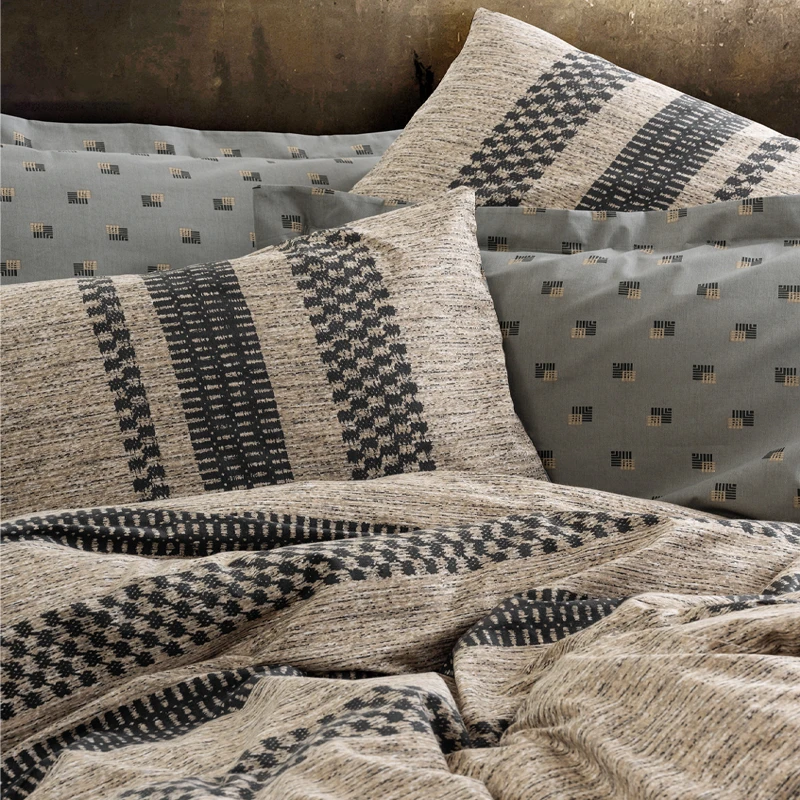 Arlo Duvet cover set 3 pcs Single 160x220  brown color