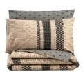Arlo Duvet cover set 3 pcs Single 160x220  brown color
