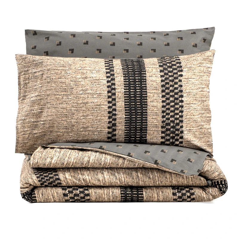 Arlo Duvet cover set 3 pcs Single 160x220  brown color