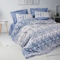 Cleo Duvet cover set 3 pcs Single 160x220  blue color