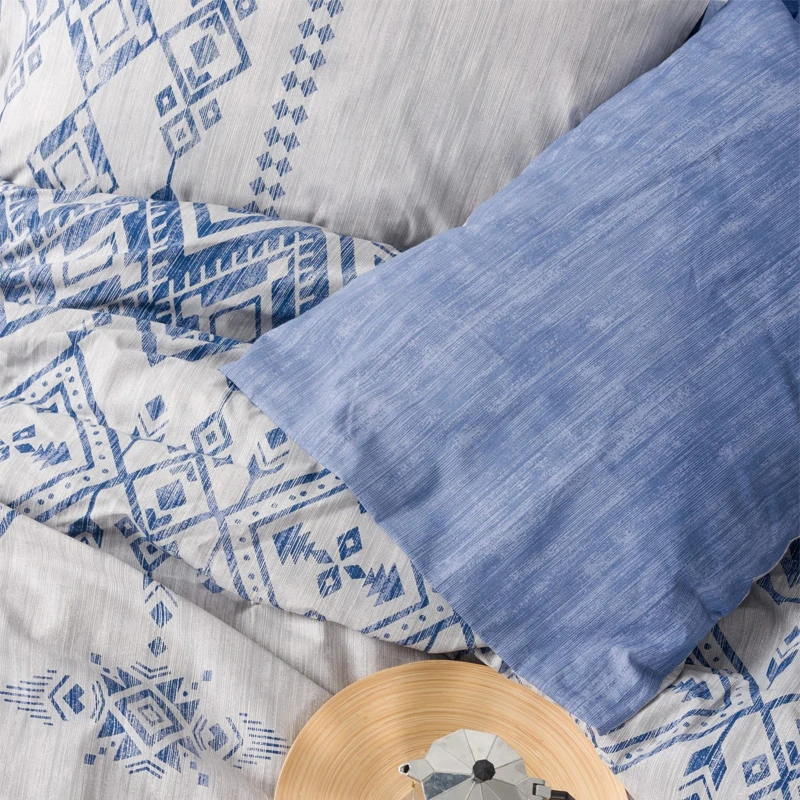 Cleo Duvet cover set 3 pcs Single 160x220  blue color
