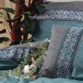 Ema Duvet cover set 3 pcs Single 160x220  petrol blue color