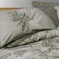Frond Duvet cover set 4 pcs Double 200x220  khaki color