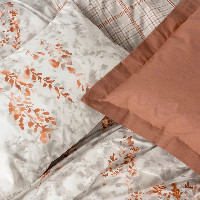 Lamina Duvet cover set 3 pcs Single 160x220  cinnamon color
