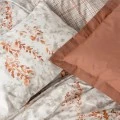 Lamina Duvet cover set 4 pcs Double 200x220  cinnamon color
