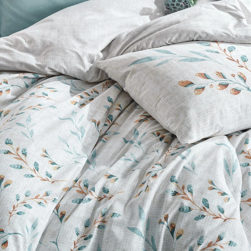 Lendell Duvet cover set 4 pcs Double 200x220 mint - white color