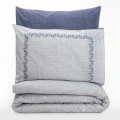 Nitsa Duvet cover set 3 pcs Single 160x220  blue - grey color