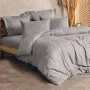 Plaid Duvet cover set 3 pcs Single 160x220  grey color