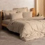 Plaid Duvet cover set 4 pcs Double 200x220  mink color