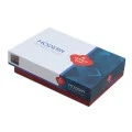 Σετ παπλωματοθήκη Stark Cotton Box 3 τμχ Μονή (160x220) χρώμα cinnamon - μπλε