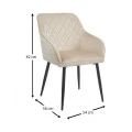 SIENA BEIGE VELVET ΥΦΑΣΜΑ ΠΟΛΥΘΡΟΝΑ ΜΕΤΑΛΛΙΚΗ