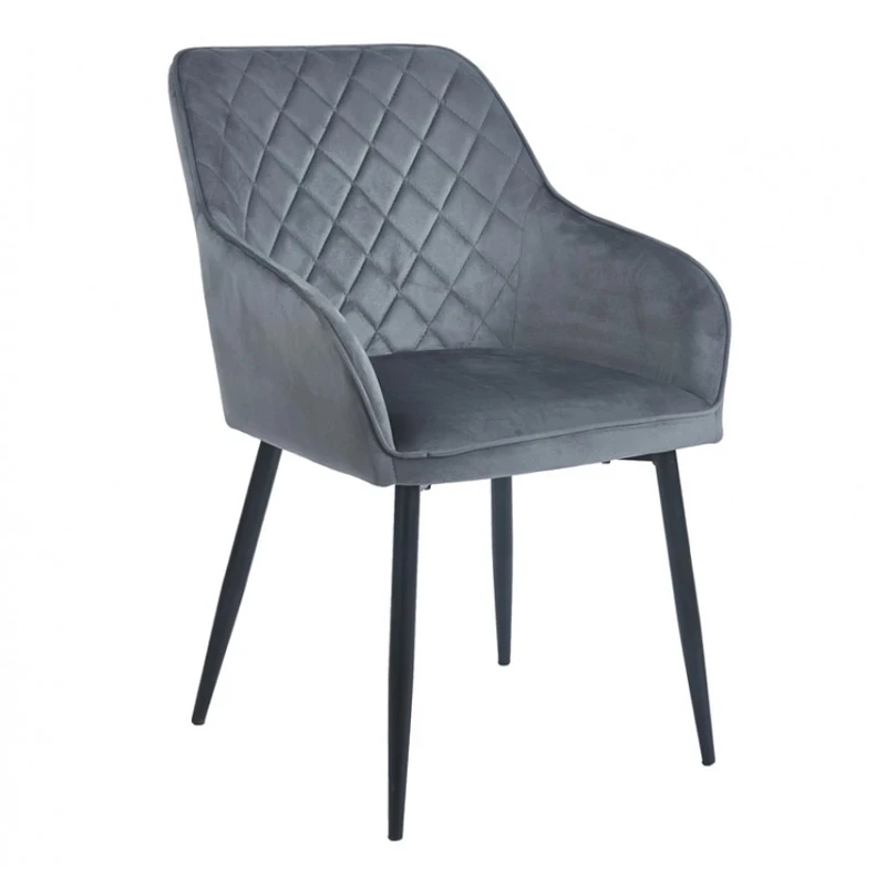 SIENA GREY VELVET ΥΦΑΣΜΑ ΠΟΛΥΘΡΟΝΑ ΜΕΤΑΛΛΙΚΗ