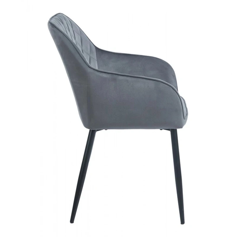 SIENA GREY VELVET ΥΦΑΣΜΑ ΠΟΛΥΘΡΟΝΑ ΜΕΤΑΛΛΙΚΗ