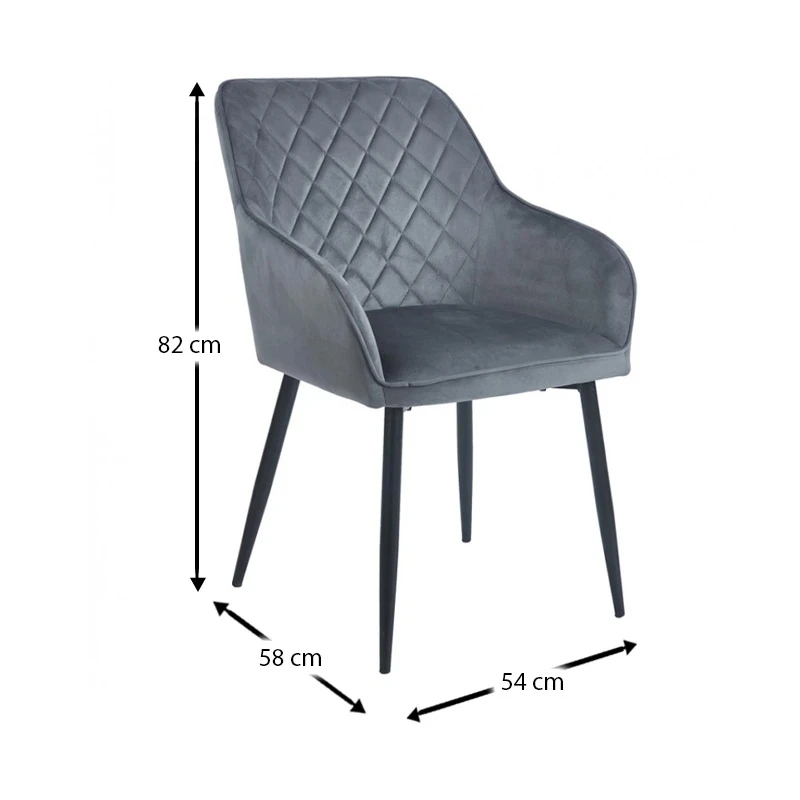 SIENA GREY VELVET ΥΦΑΣΜΑ ΠΟΛΥΘΡΟΝΑ ΜΕΤΑΛΛΙΚΗ