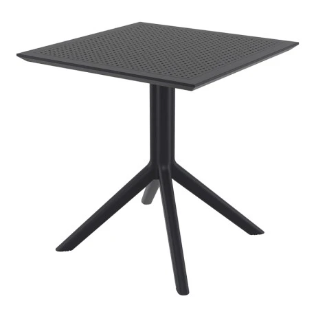 ΣΚΑΙ ΤΡΑΠΕΖΙ 70X70X74εκ. BLACK ΠΟΛ/ΝΙΟΥ - 20.0249