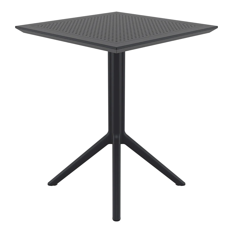 ΣΚΑΙ ΤΡΑΠΕΖΙ ΠΤΥΣ/ΝΟ 60Χ60X74εκ. BLACK ΠΟΛ/ΝΙΟΥ - 20.0283