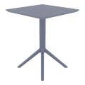 ΣΚΑΙ ΤΡΑΠΕΖΙ ΠΤΥΣ/ΝΟ 60Χ60X74εκ. DARK GREY ΠΟΛ/ΝΙΟΥ - 20.0282