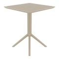 ΣΚΑΙ ΤΡΑΠΕΖΙ ΠΤΥΣ/ΝΟ 60Χ60X74εκ. DOVE GREY ΠΟΛ/ΝΙΟΥ - 20.0281