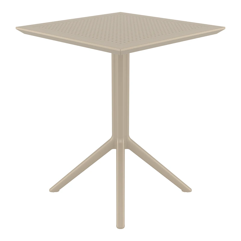 ΣΚΑΙ ΤΡΑΠΕΖΙ ΠΤΥΣ/ΝΟ 60Χ60X74εκ. DOVE GREY ΠΟΛ/ΝΙΟΥ - 20.0281