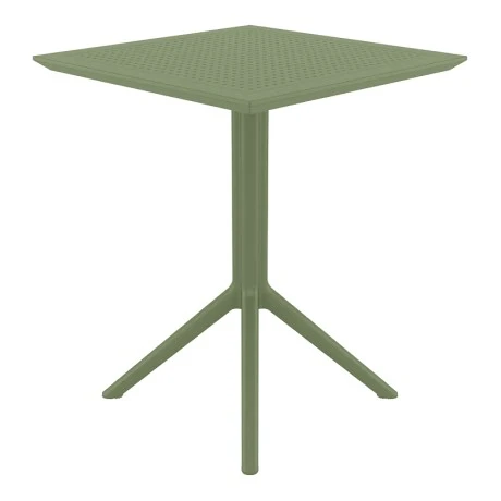 ΣΚΑΙ ΤΡΑΠΕΖΙ ΠΤΥΣ/ΝΟ 60Χ60X74εκ. OLIVE GREEN ΠΟΛ/ΝΙΟΥ - 20.0291