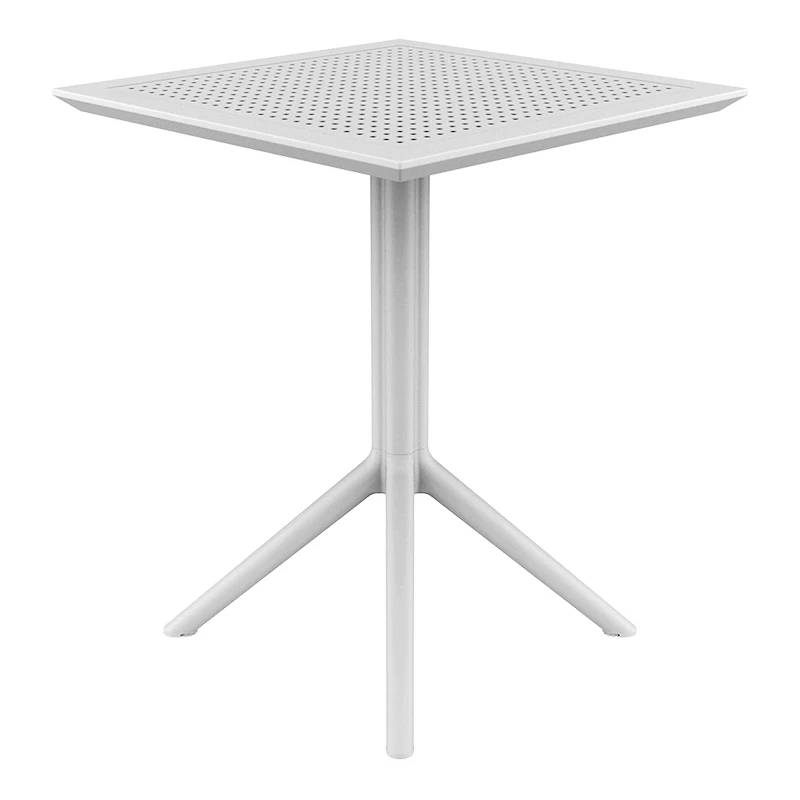 ΣΚΑΙ ΤΡΑΠΕΖΙ ΠΤΥΣ/ΝΟ 60Χ60X74εκ. WHITE ΠΟΛ/ΝΙΟΥ - 20.0280