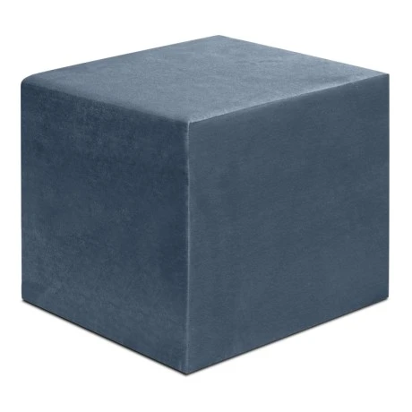 April Megapap velvet fabric stool in anthracite color 40x40x40cm.