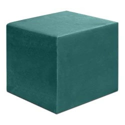 Σκαμπώ April Megapap βελούδινο χρώμα κυπαρισσί 40x40x40εκ. Σκαμπώ April Megapap βελούδινο χρώμα κυπαρισσί 40x40x40εκ.
