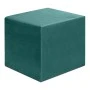 Σκαμπώ April Megapap βελούδινο χρώμα κυπαρισσί 40x40x40εκ.