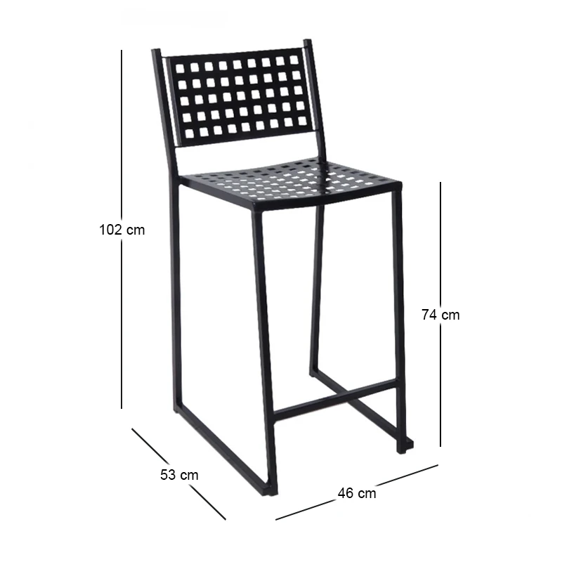 CAPRICE Bar Stool Steel Black