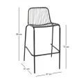 NEXUS Bar Stool Steel Black