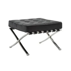 BARCELONA Type Ottoman Black Pu BARCELONA Type Ottoman Black Pu
