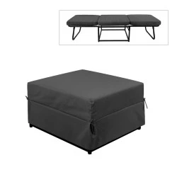 LOGAN Stool-Bed Black Fabric 72x72x42cm LOGAN Stool-Bed Black Fabric 72x72x42cm