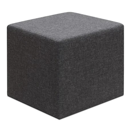 Linda Megapap fabric stool in anthracite color 40x40x40cm.