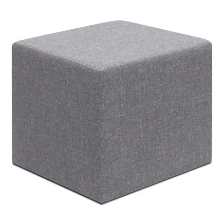 Linda Megapap fabric stool in grey color 40x40x40cm.