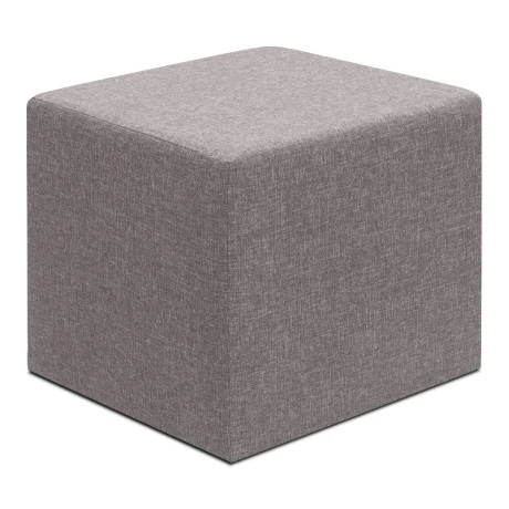 Linda Megapap fabric stool in brown color 40x40x40cm.