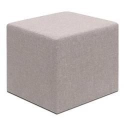 Linda Megapap fabric stool in beige color 40x40x40cm. Linda Megapap fabric stool in beige color 40x40x40cm.