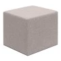 Linda Megapap fabric stool in beige color 40x40x40cm.