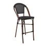 COSTA Barstool Alu Walnut/Textilene mixed Black