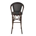 COSTA Barstool Alu Walnut/Textilene mixed Black