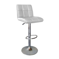 LINO Bar Stool Pu White LINO Bar Stool Pu White
