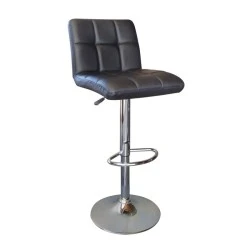 LINO Bar Stool Pu Black LINO Bar Stool Pu Black