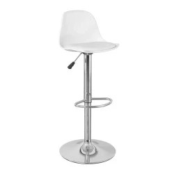 MARTIN Bar Stool Chrome/PP-Pu White MARTIN Bar Stool Chrome/PP-Pu White