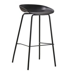 PENTOS Bar Stool Metal/PP Black
