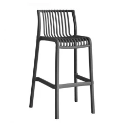 MODENA Stackable Bar Stool PP-UV Anthracite MODENA Stackable Bar Stool PP-UV Anthracite