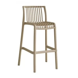 MODENA Stackable Bar Stool PP-UV Tortora MODENA Stackable Bar Stool PP-UV Tortora