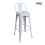 RELIX Bar Stool w/Back Steel White