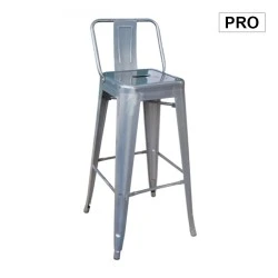 RELIX Bar Stool w/Back Steel Metal