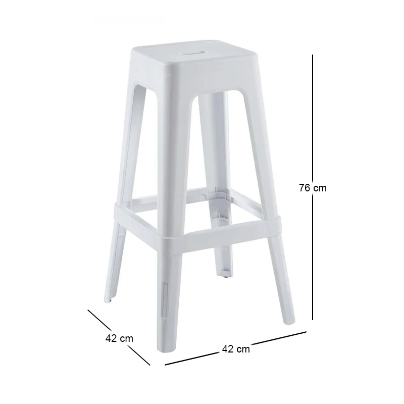 RELIX PP Bar Stool, White