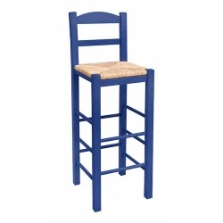 SIFNOS Bar Stool Impregnation Αniline Blue SIFNOS Bar Stool Impregnation Αniline Blue