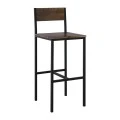 STAB BAR Stool Metal Anthracite/Antique Brown